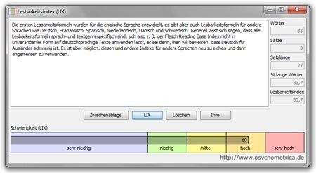 LIX-Rechner