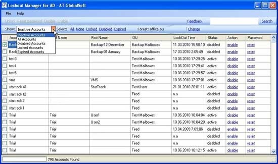 Lockout Manager for Active Directory