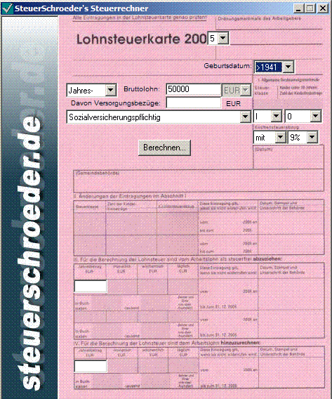 Lohnsteuerrechner