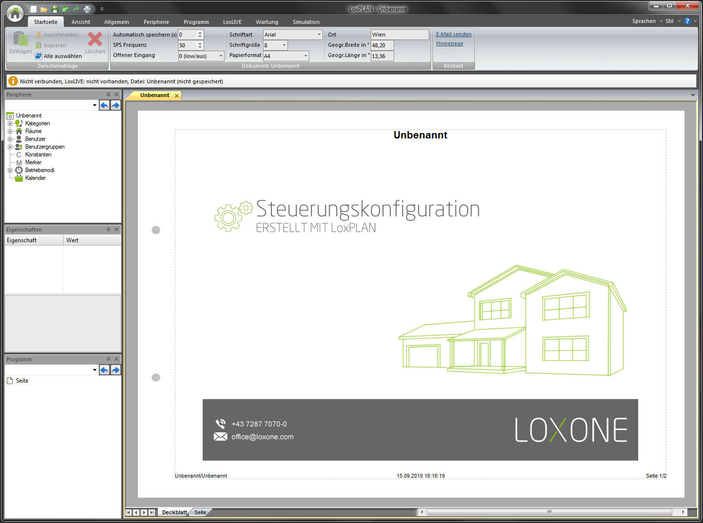  Loxone Konfigurationssoftware