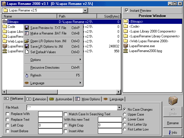  Lupas Rename 2000
