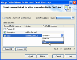 Merge Tables Wizard for Microsoft Excel
