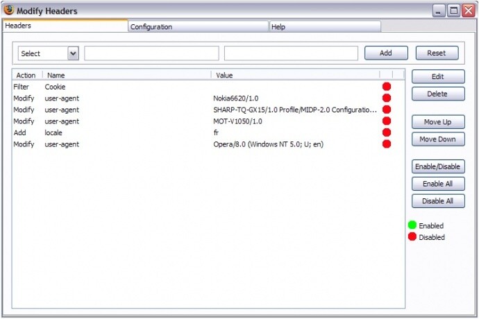 Modify Headers