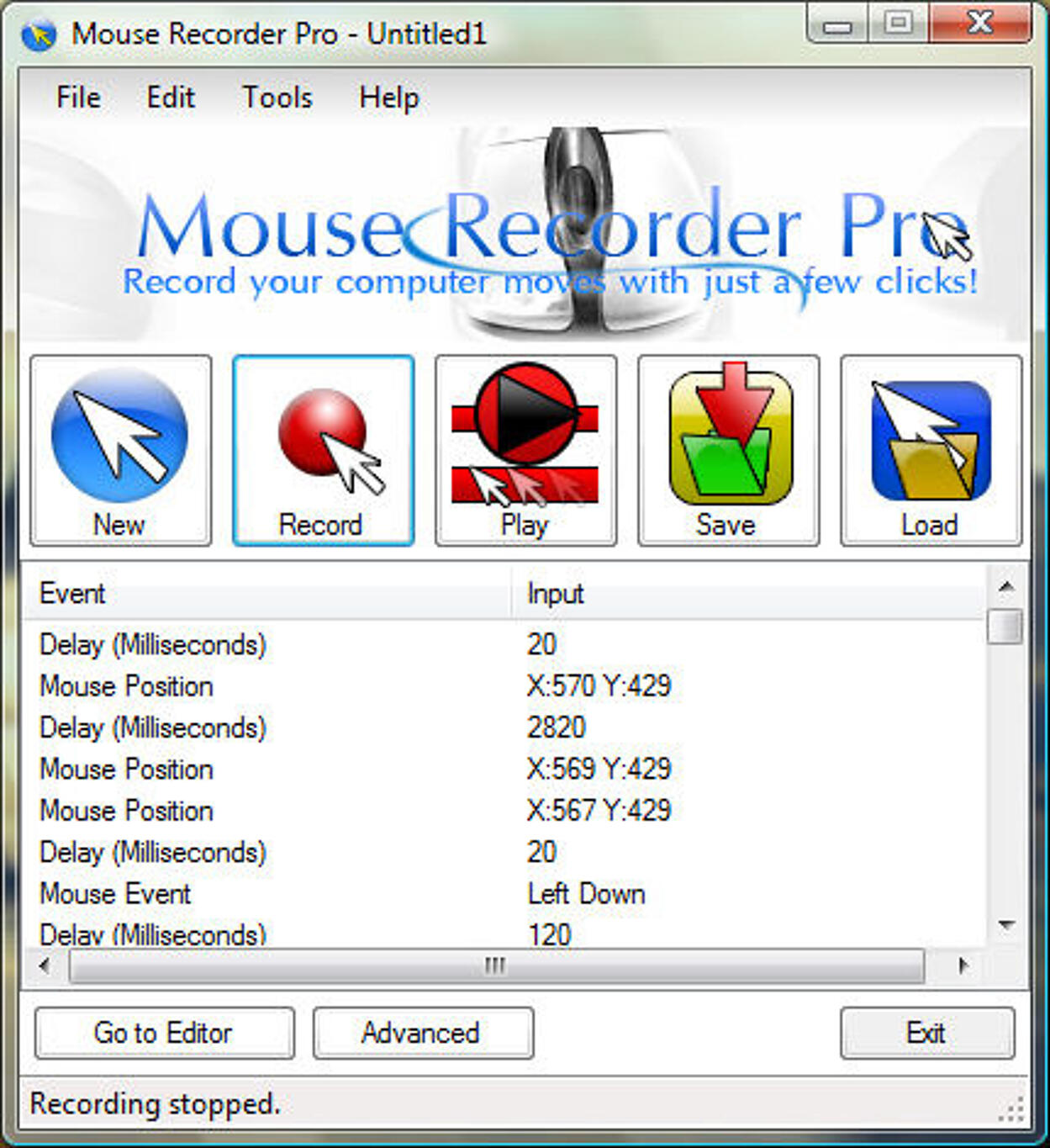 Mouse Recorder IOS