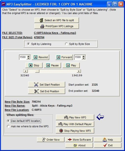 MP3 EasySplitter
