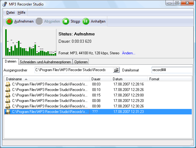 MP3 Recorder Studio