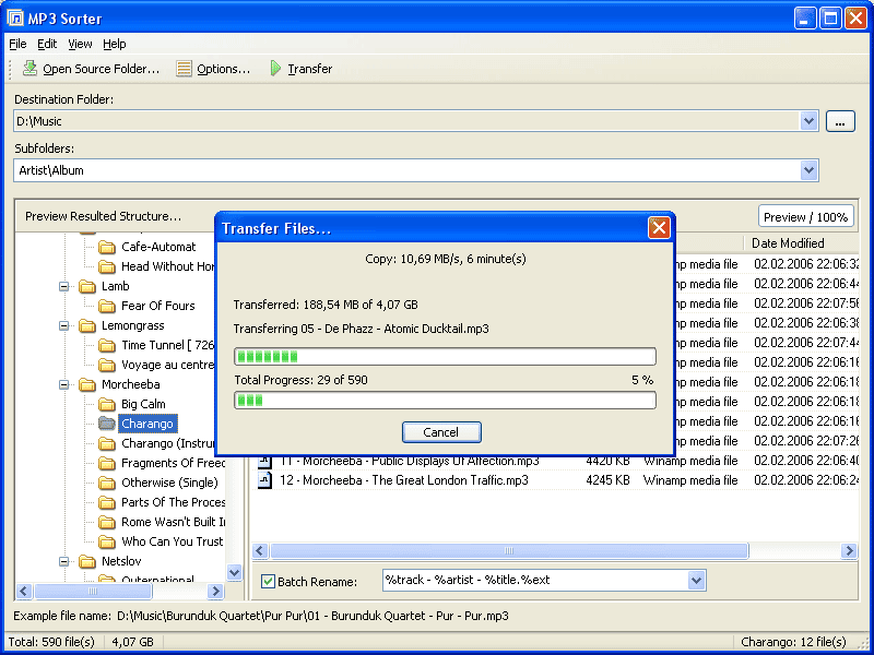  MP3 Sorter