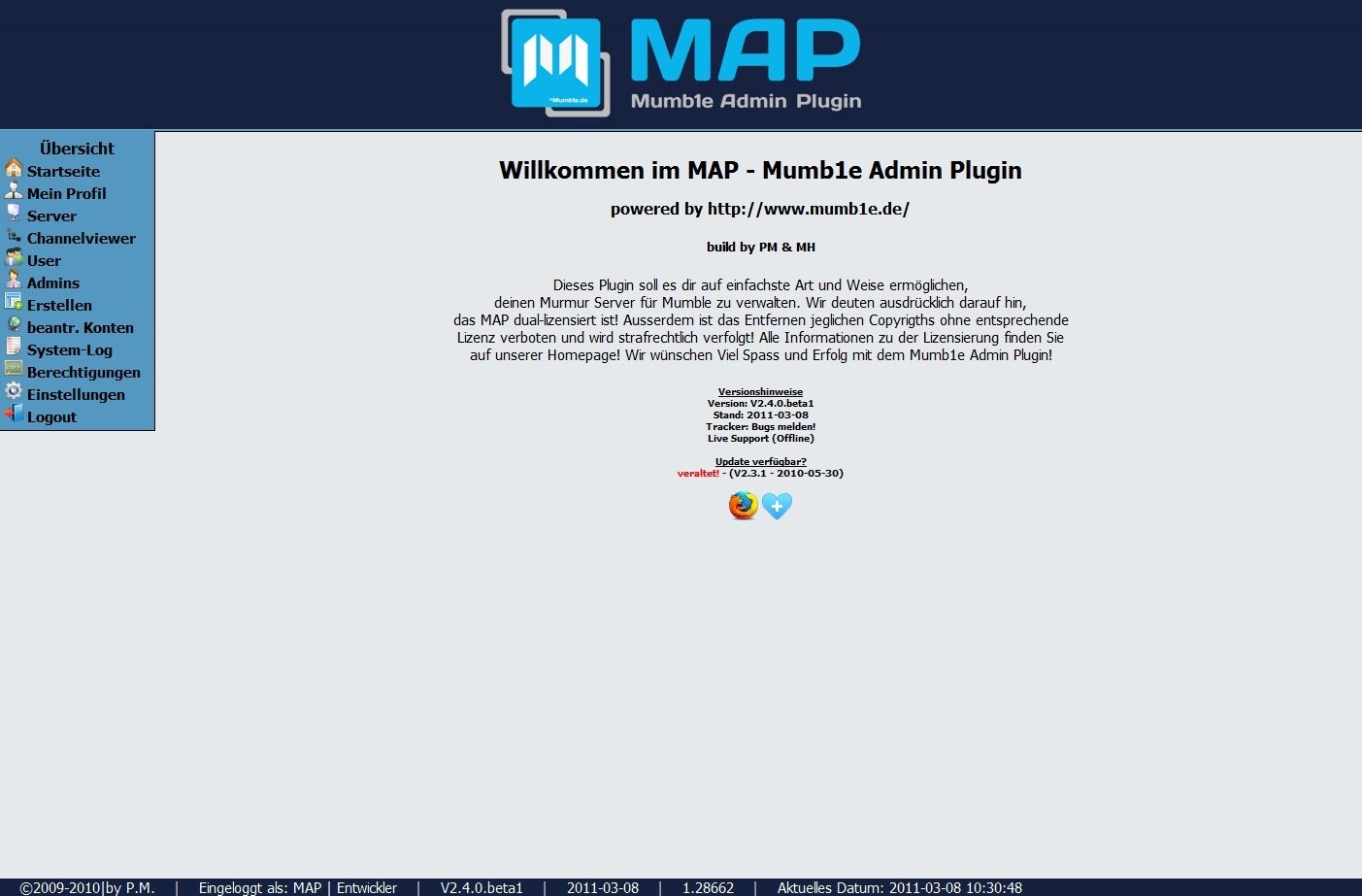 Mumb1e Admin Plugin (MAP)