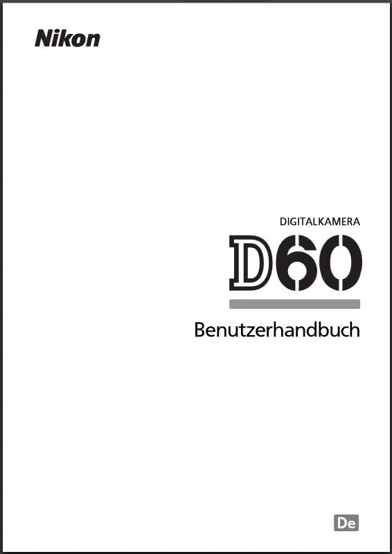  Nikon D60 Handbuch
