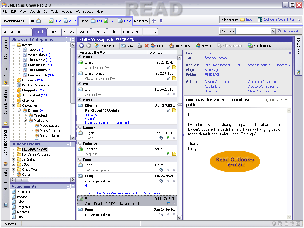  Omea Reader