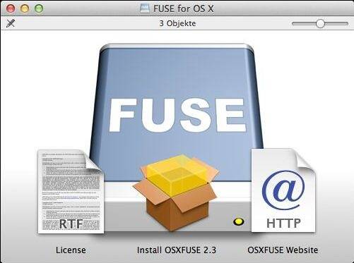  OSXFUSE (FUSE for OS X)