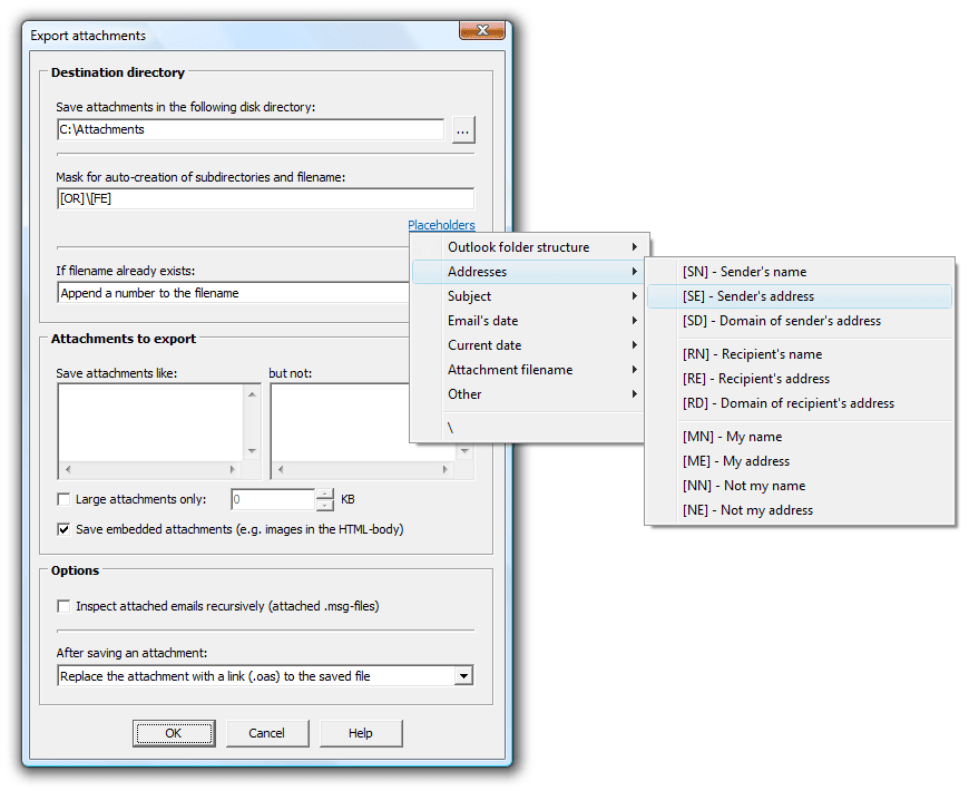 Outlook Attachment Sniffer