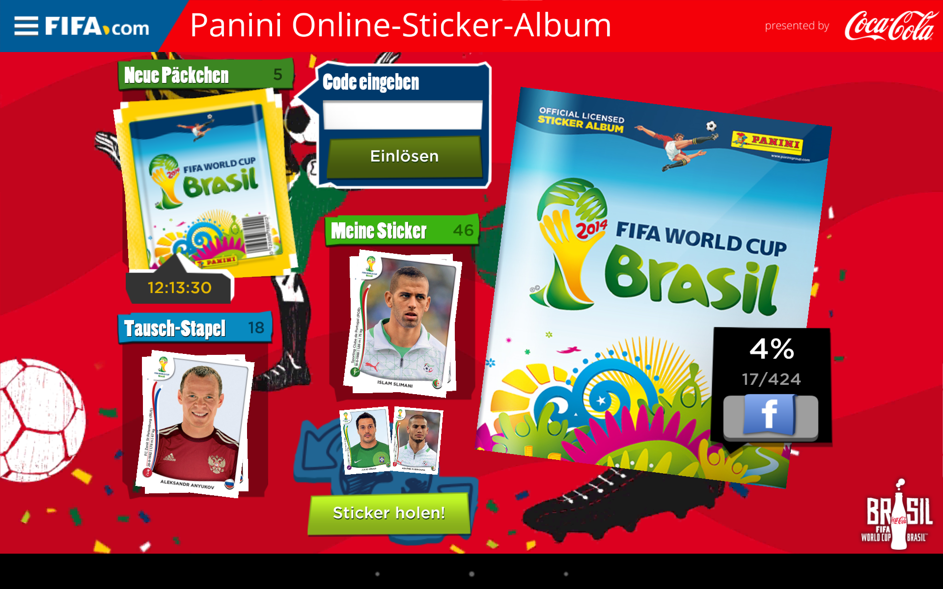 Panini Online Stickeralbum - App für iOS & Android