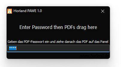  PDF Password Entferner PAWE