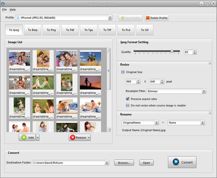 PearlMountain Image Resizer Free