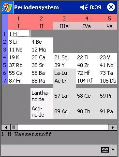 Periodensystem der Elemente