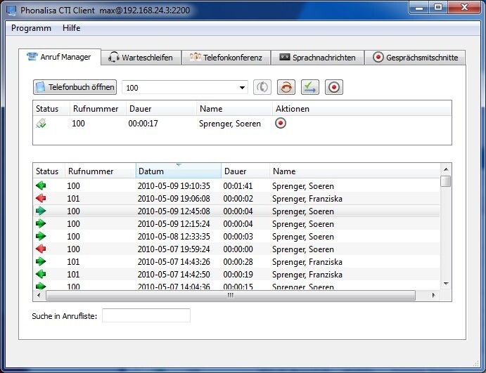 Phonalisa CTI Client