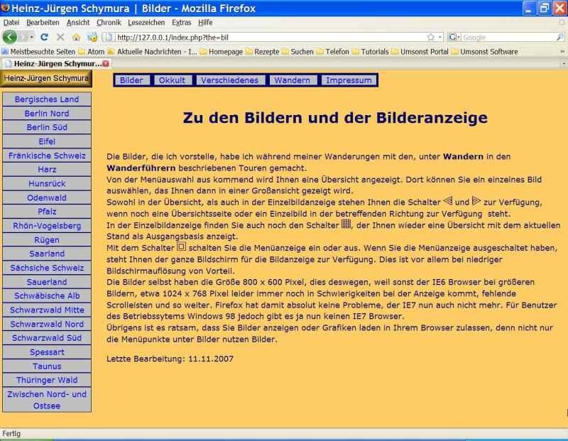 PHP Menüsystem