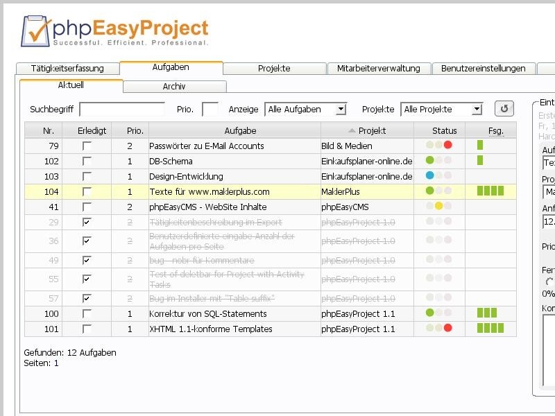 phpEasyProject