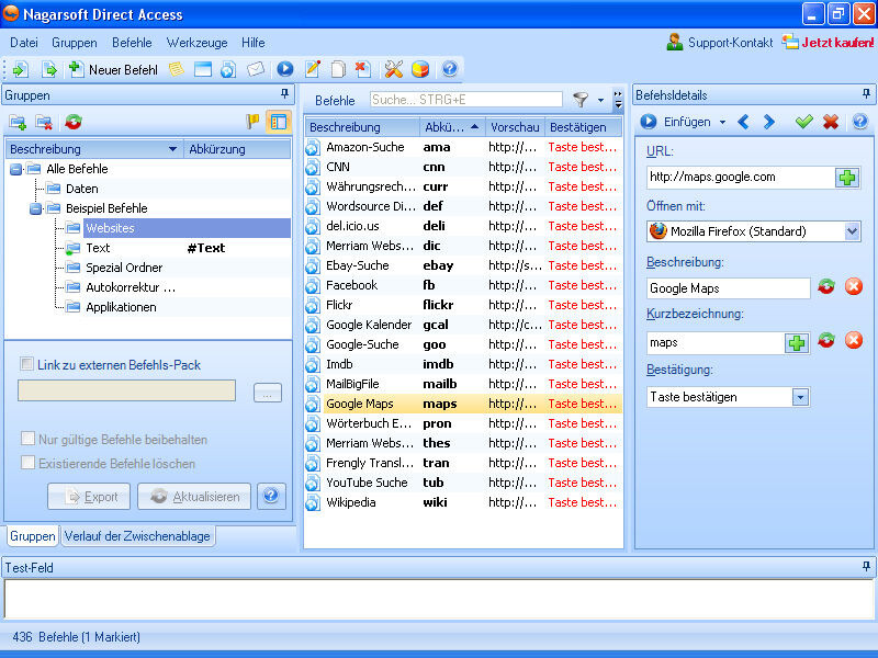  PhraseExpander (ehemals Direct Access)