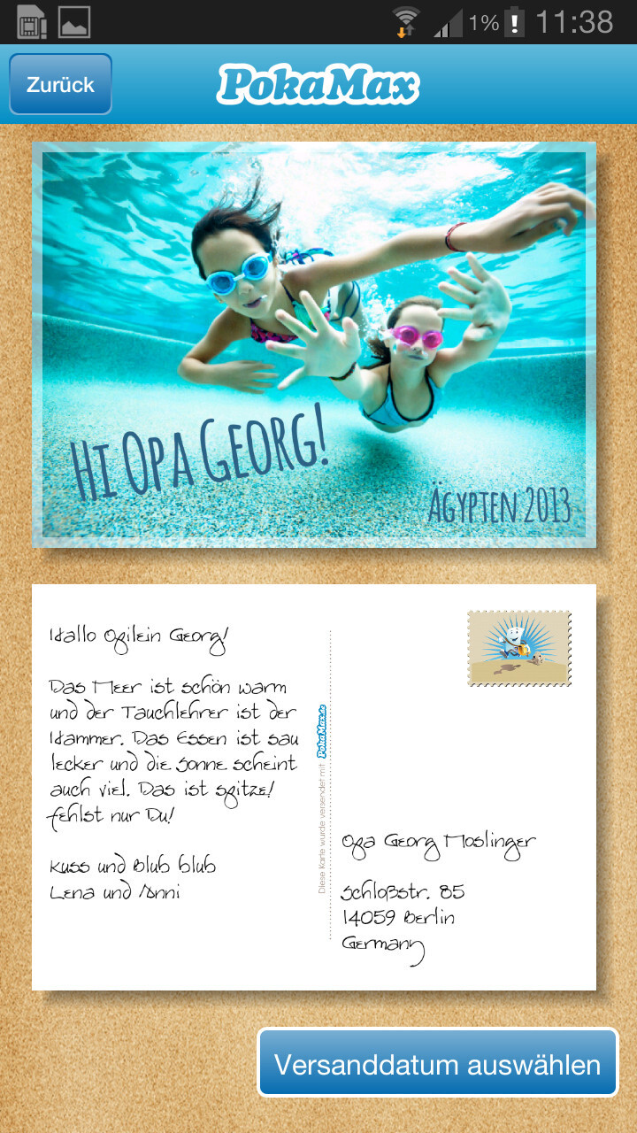  PokaMax Postkarten App