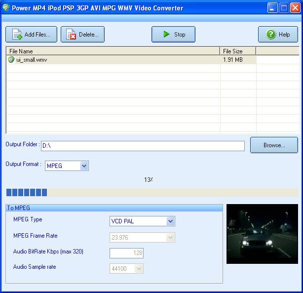  Power MP4 iPod PSP 3GP AVI MPG WMV Video Converter