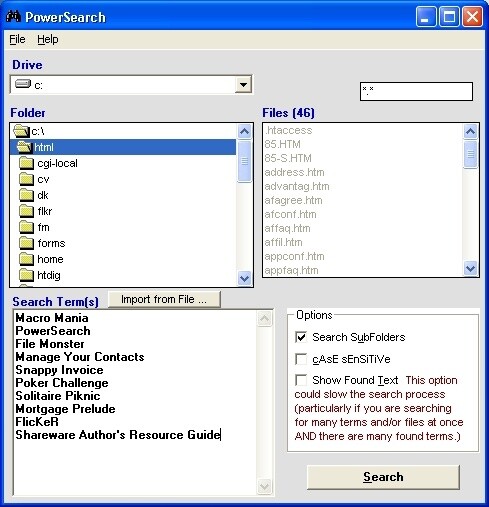  PowerSearch