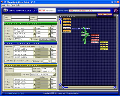  QS Flash Magic Menu Builder