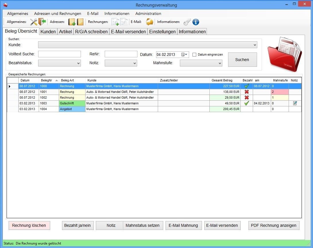 Rechnungen Schreiben