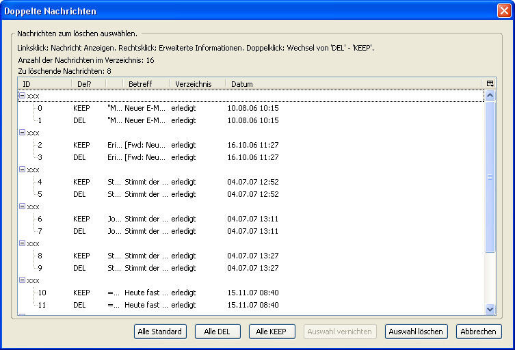  Remove Duplicate Messages