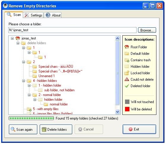  Remove Empty Directories (RED)