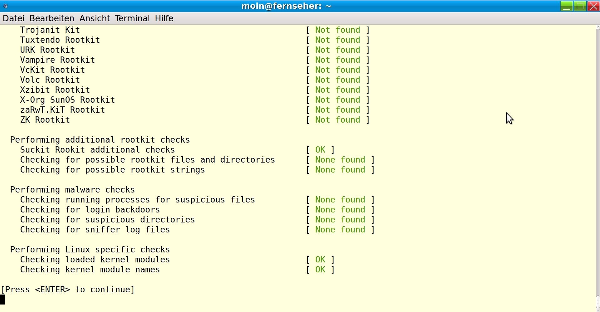  Rootkit Hunter (rkhunter)