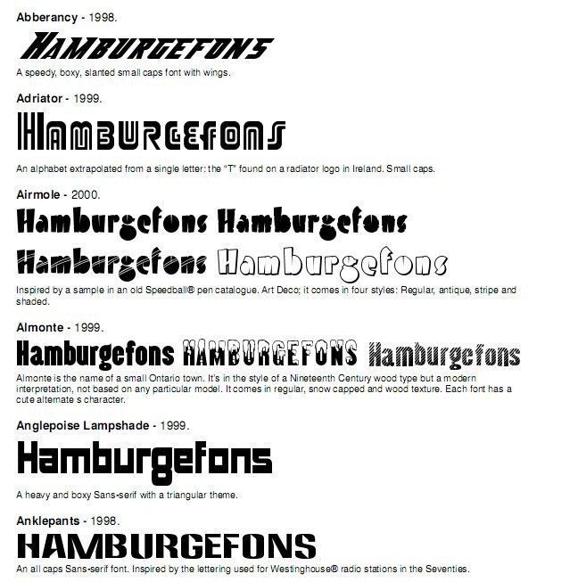  Schriften von Ray Larabie