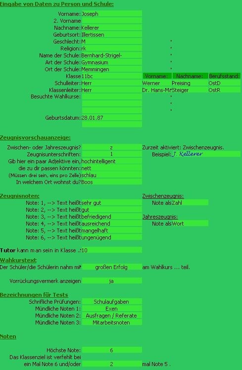  Schulnoten Schülerversion