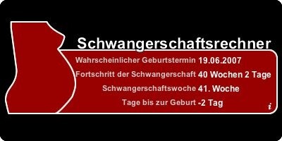 Schwangerschafts Rechner Widget