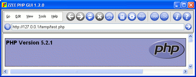 Script GUI for PHP
