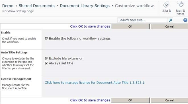 SharePoint Document Auto Title