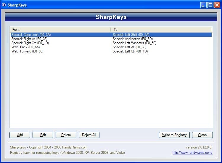 sharpkeys 3.9