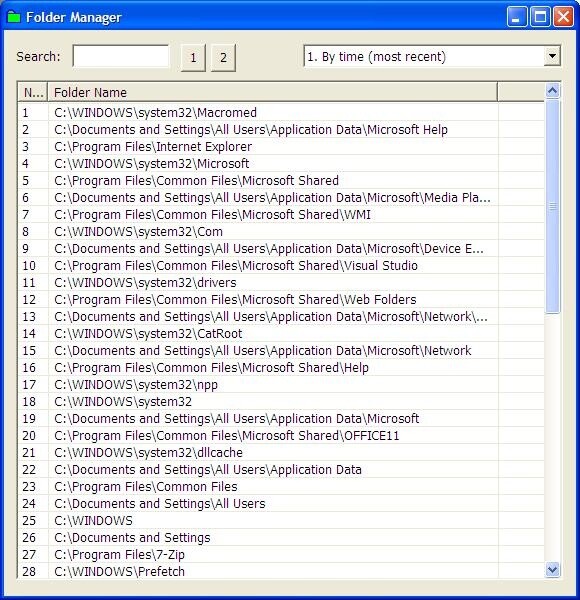  SimBust Folder Manager