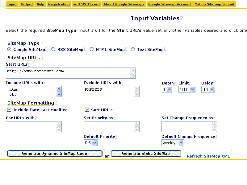SiteMap XML