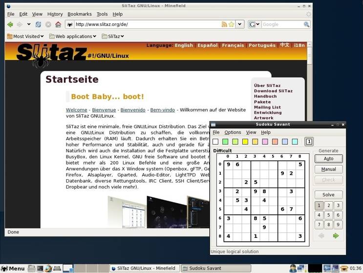 SliTaz Linux