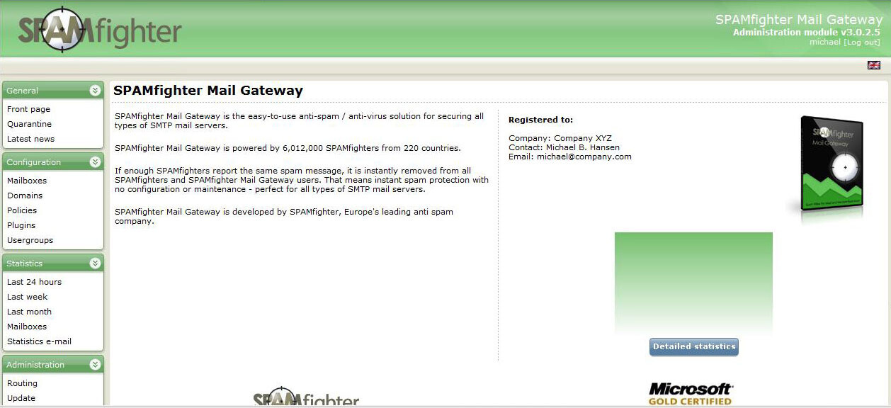 SPAMfighter Mail Gateway