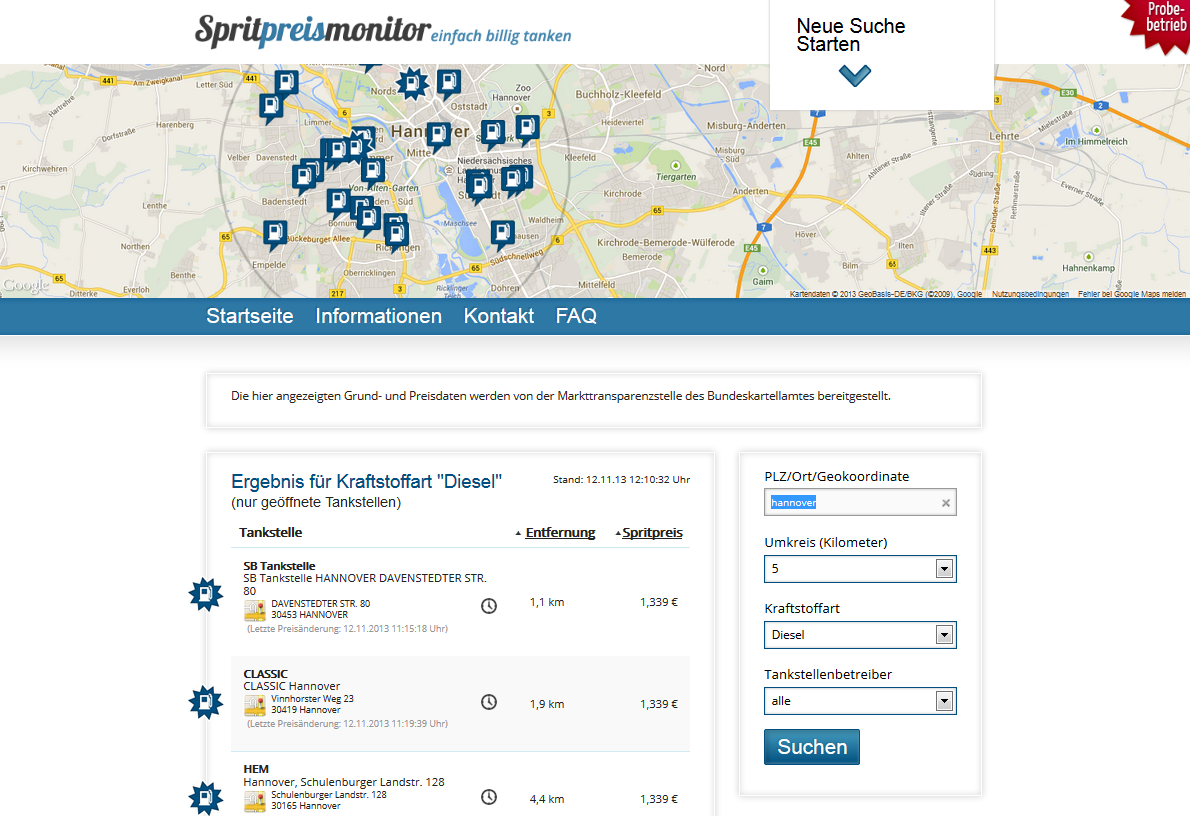  Spritpreismonitor
