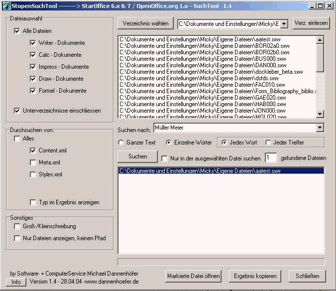 Stopen Suchtool
