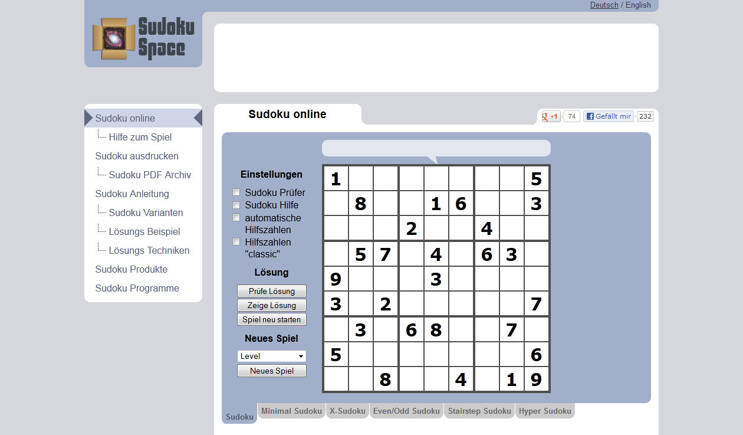  Sudoku Space