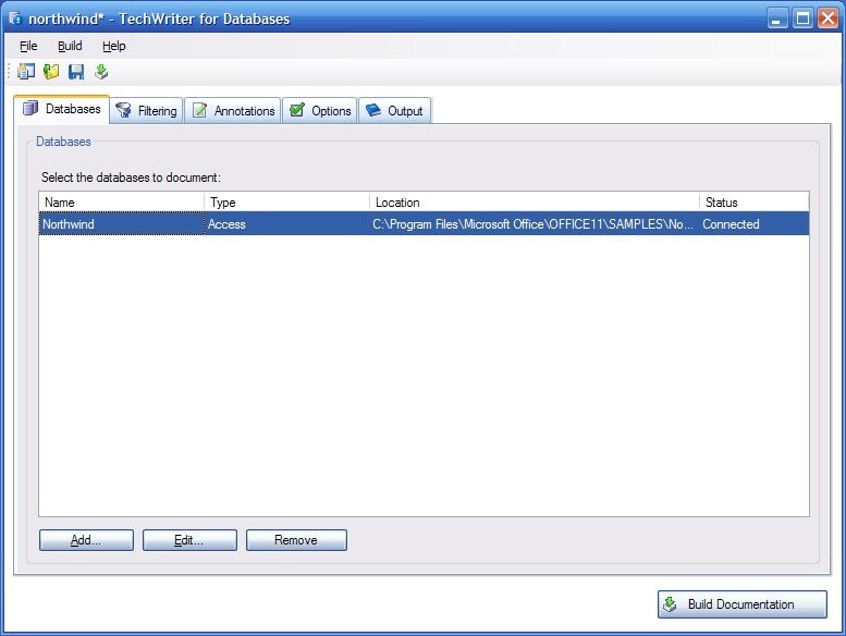 TechWriter for Databases 2009