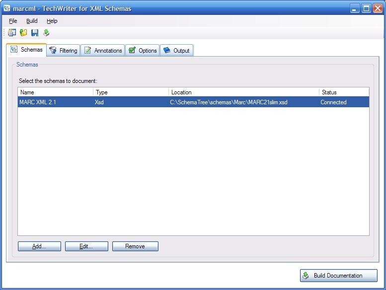 TechWriter for XML Schemas
