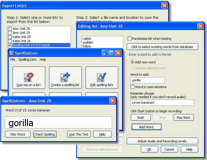  TedCo's SpellQuizzer Spelling Software