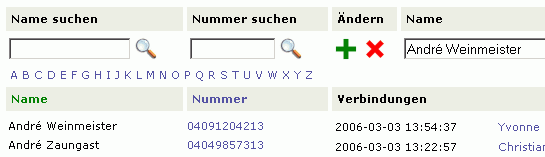 Telefonbuch für Asterisk