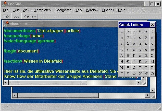  TeXShell for Windows